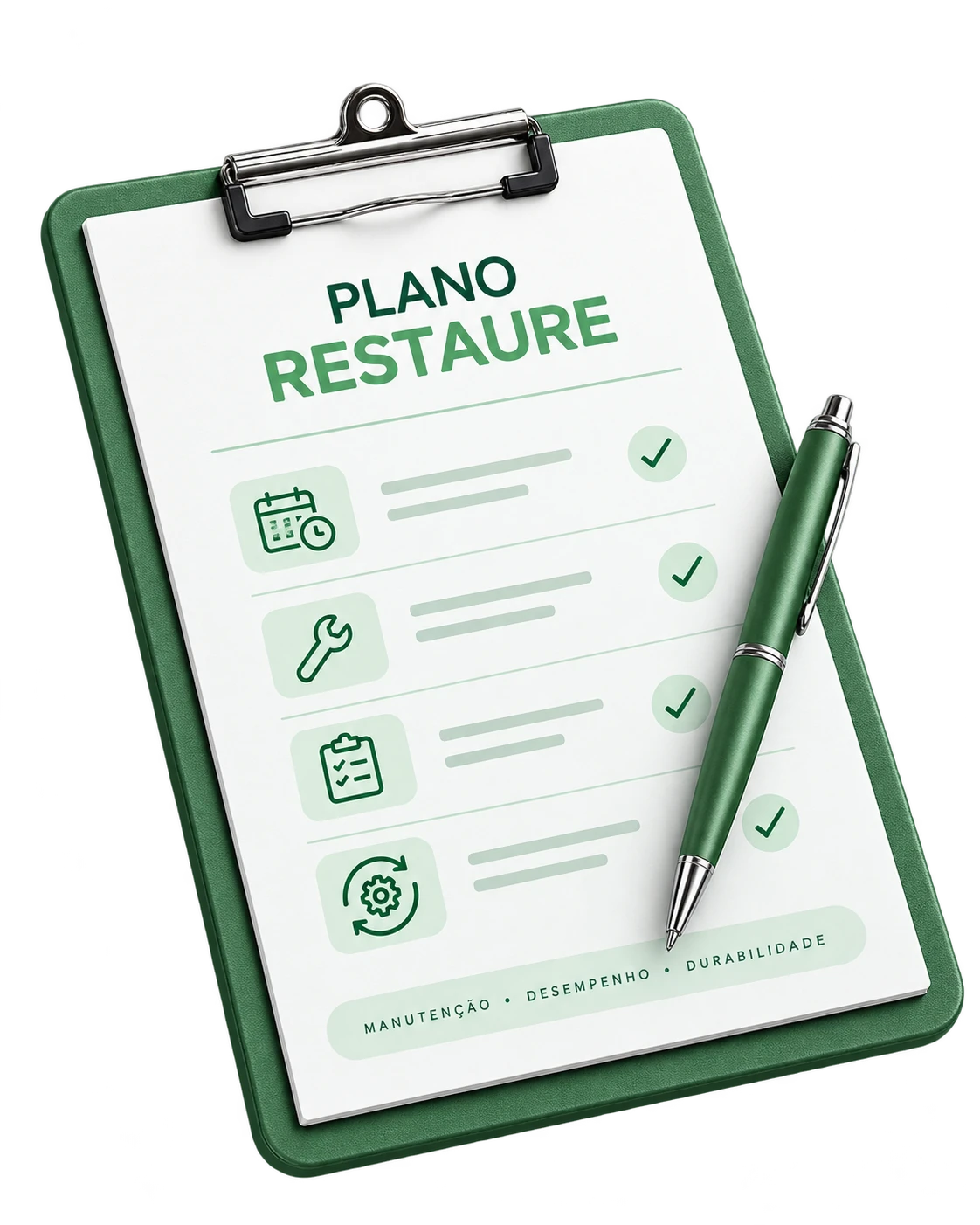 Cadeira corporativa representando o cuidado preventivo do Plano Restaure